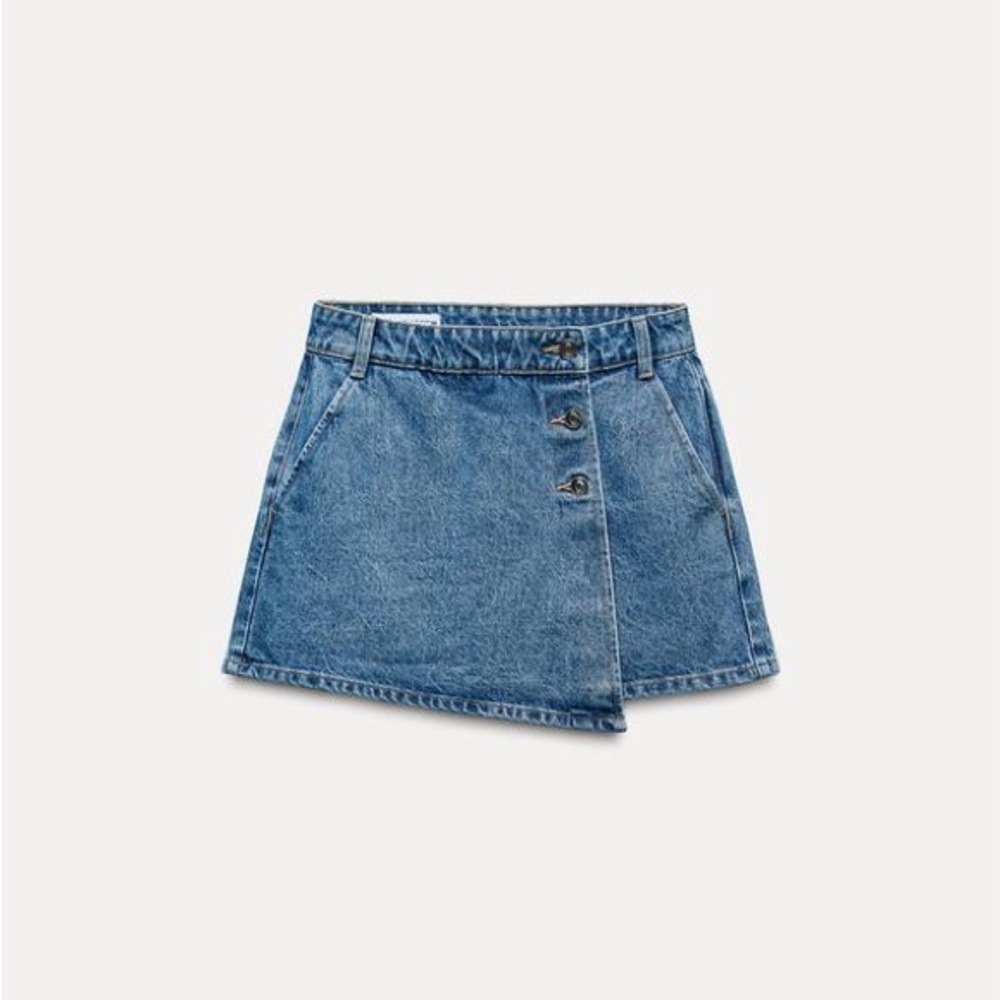 NWOT Zara Denim Mini Skort